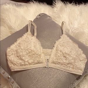 White Abercrombie bralette